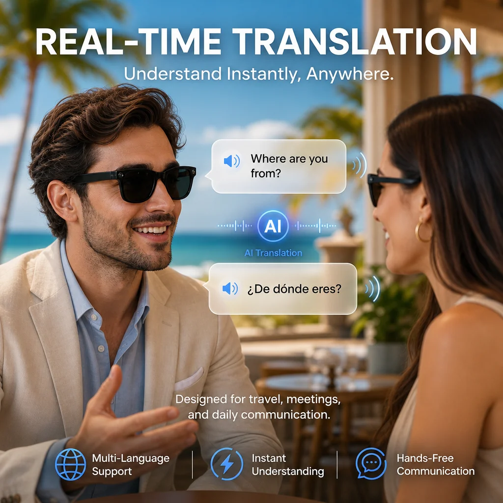 2026 New AI camera glasses 8MP - Audio Music Recording ulasan dan harga