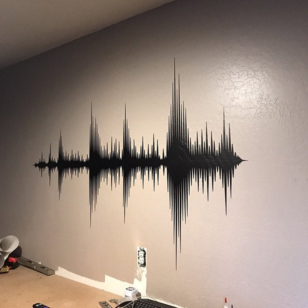 Audio Wave Wall Decal Sound Wa - Audio Music Wave ulasan dan harga