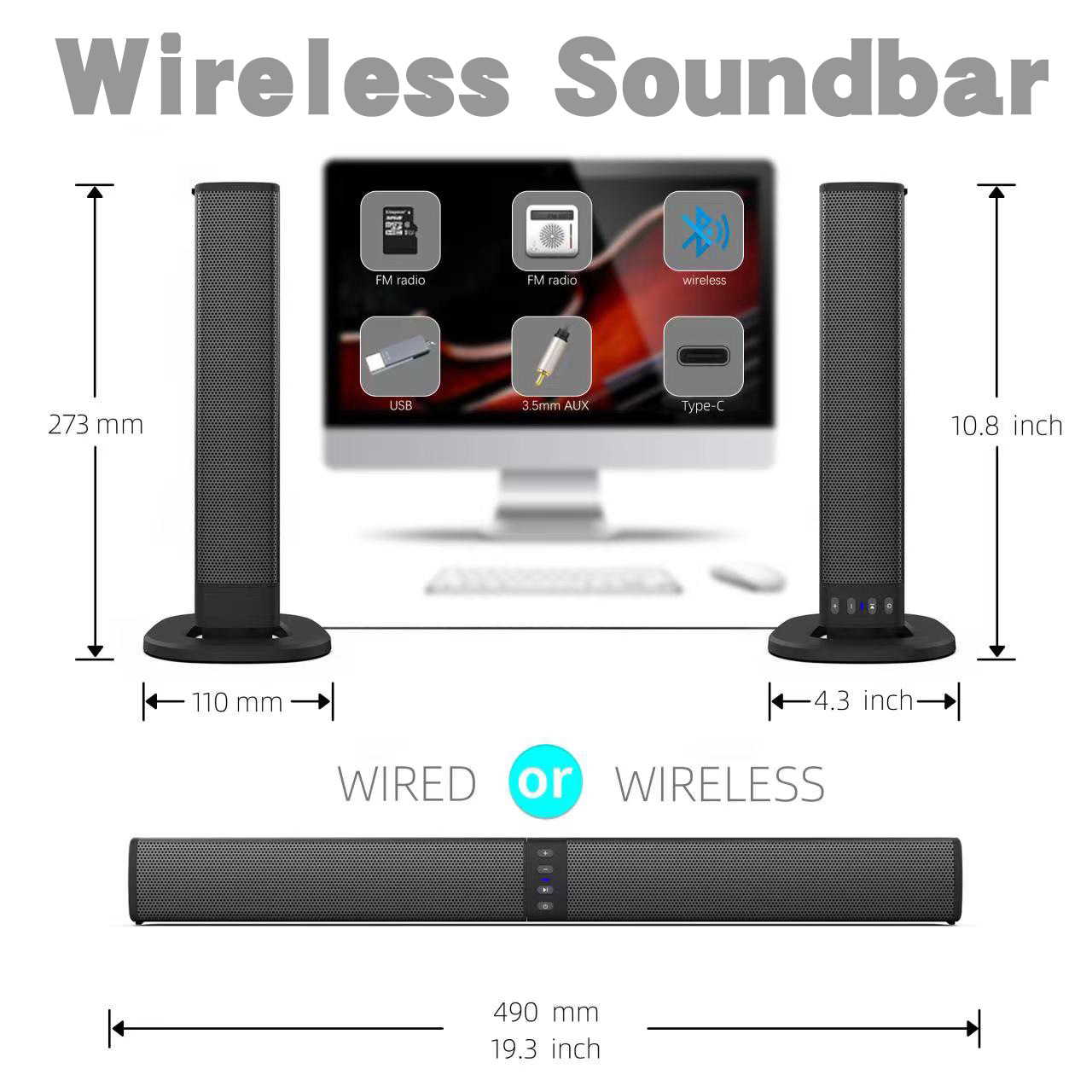 Detachable Soundbar Bluetooth  - Audio Music Spotify ulasan dan harga