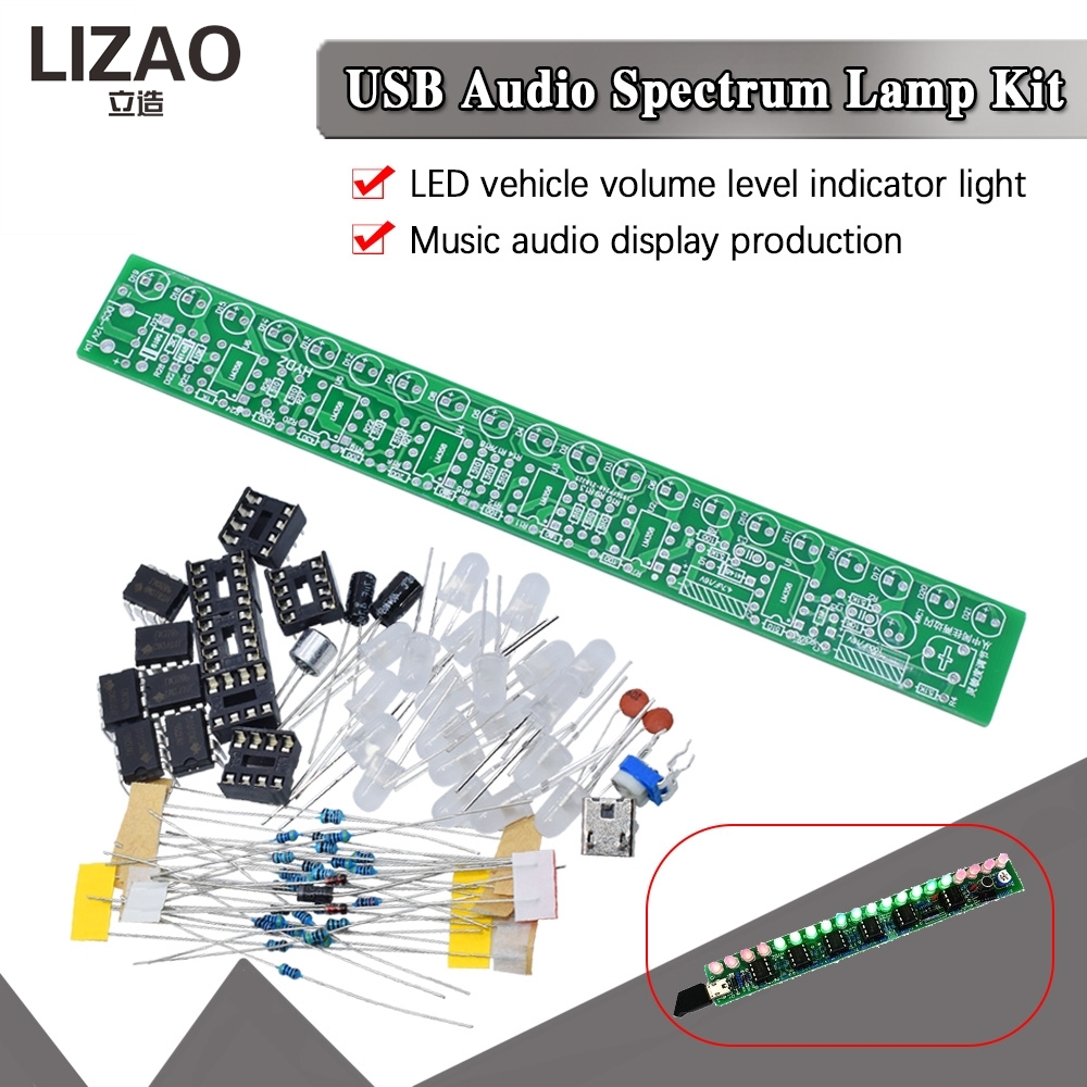 USB Audio Spectrum Lamp DIY Ki - Audio Music Visualizer ulasan dan harga