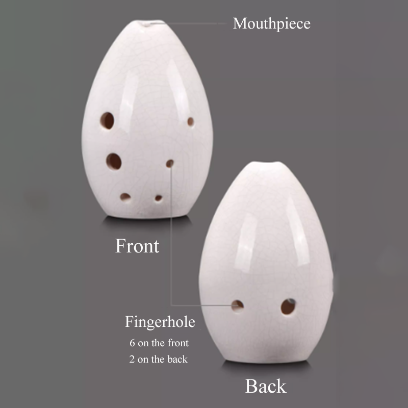8 Hole Xun Orff F Tone Crack C - Ocarina Ceramic ulasan dan harga