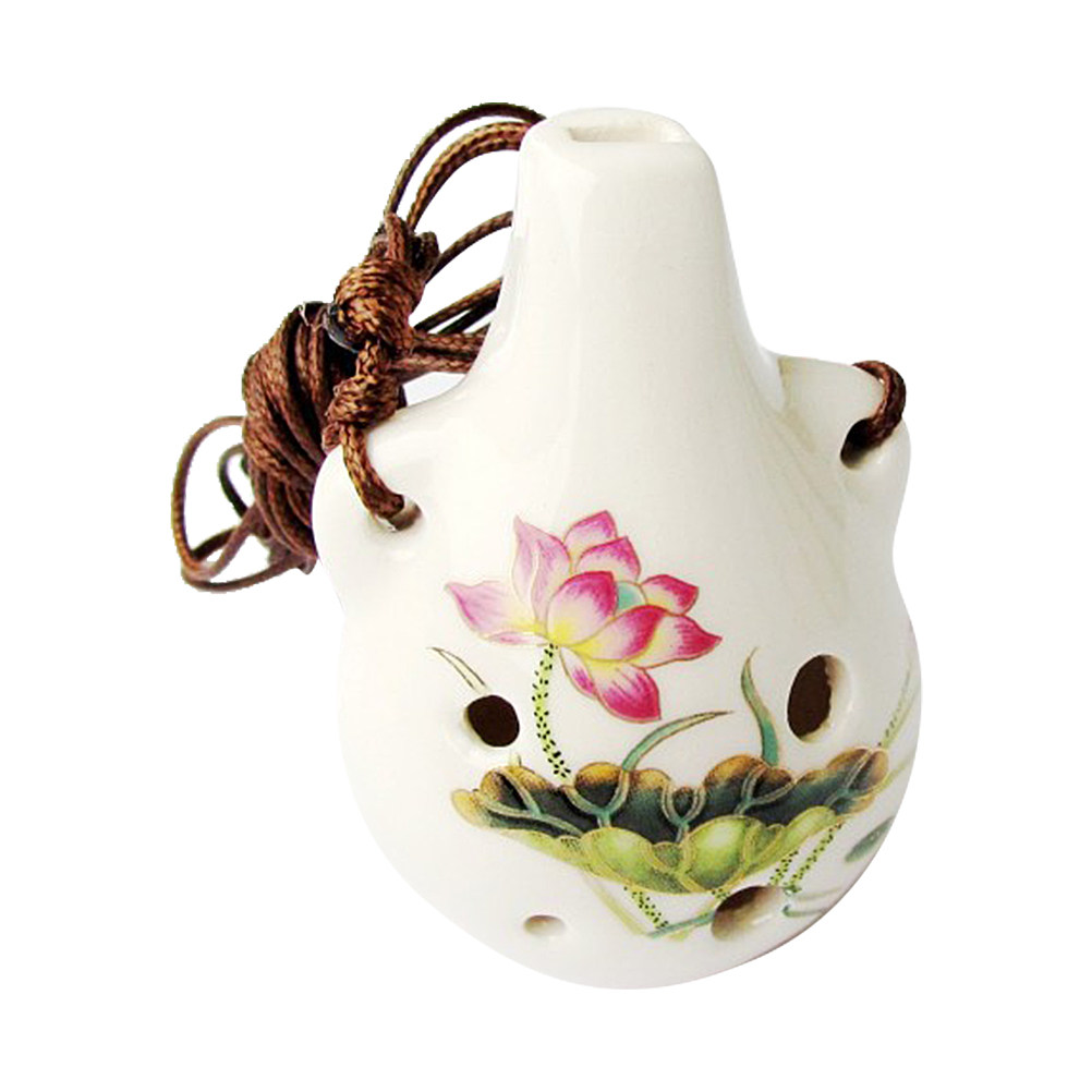 6-Hole Ocarina Flower Modeling - Ocarina Ceramic ulasan dan harga