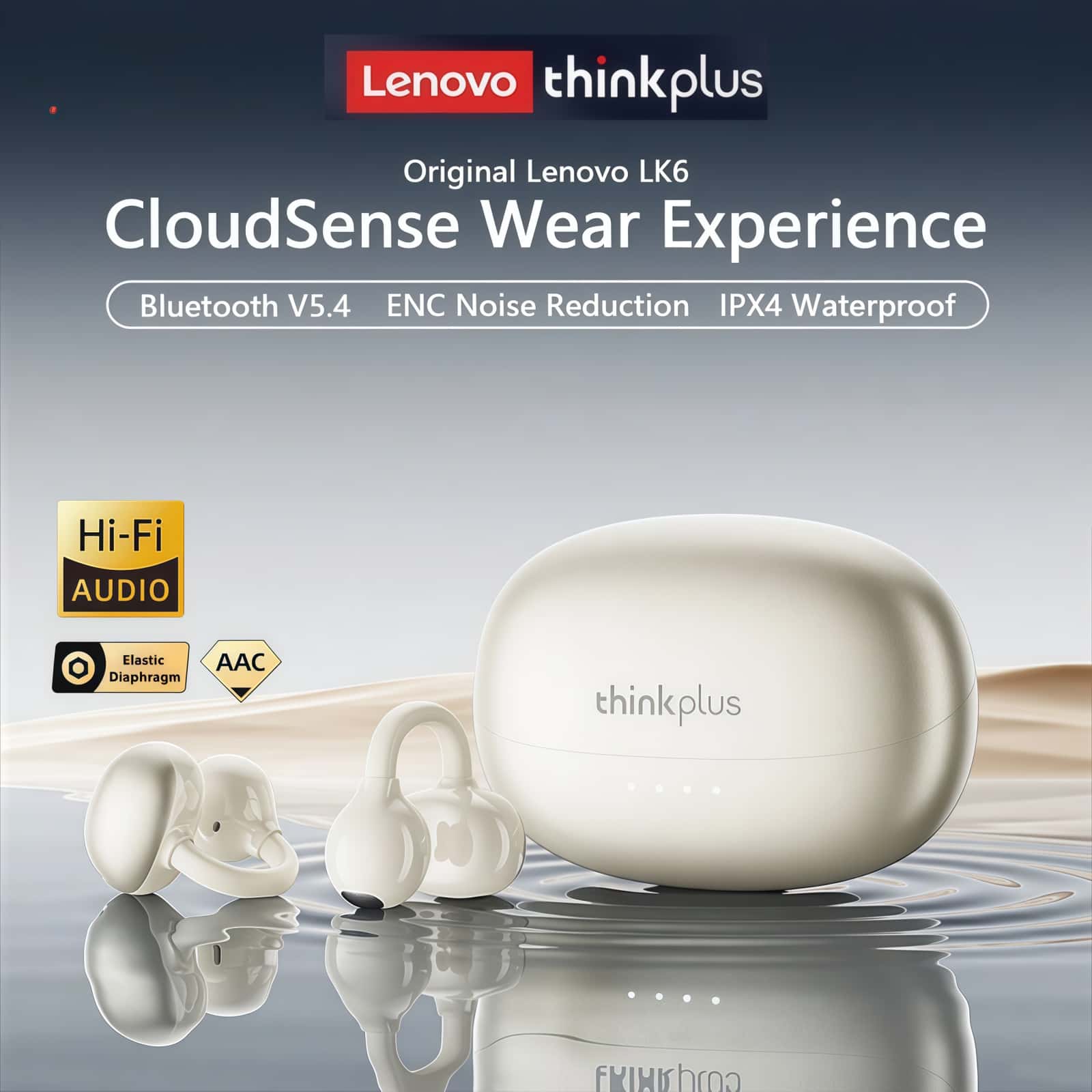 Original Lenovo LK6 Wireless S - Audio Music Apple ulasan dan harga