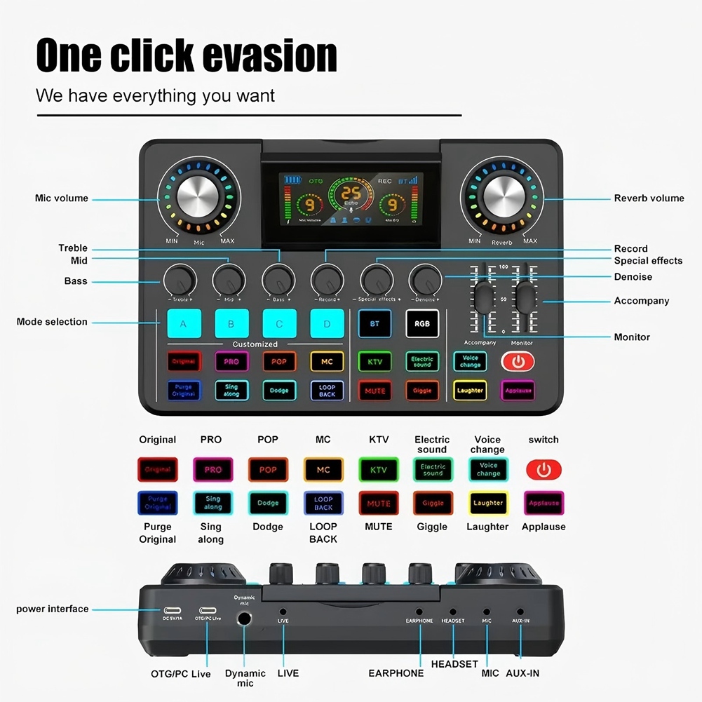 ABYA Audio Mixer, Live Sound C - Audio Music Changer ulasan dan harga
