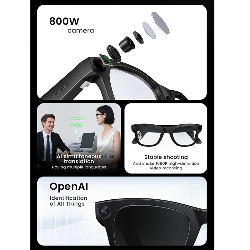 2026 Smart Glasses HD Photo Vi - Audio Music Recording ulasan dan harga
