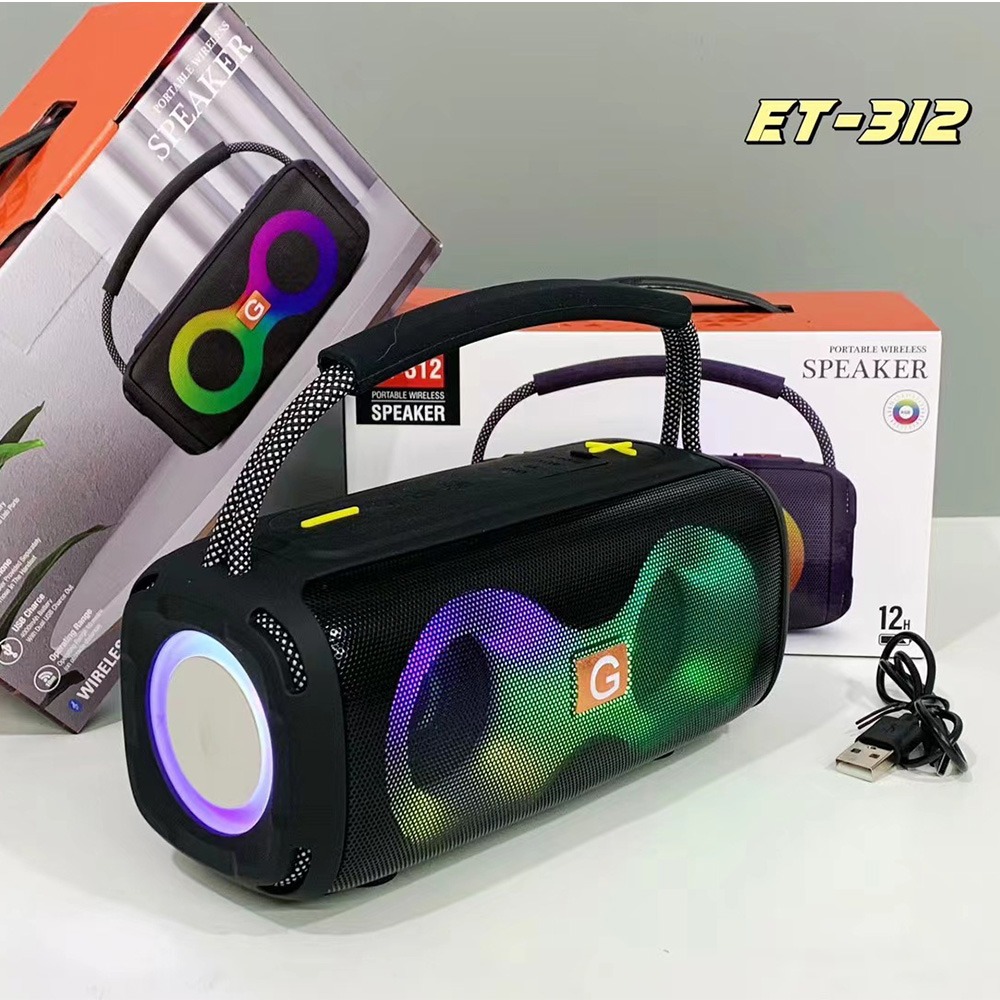 ET-312 Bluetooth Speaker Porta - Audio Music Spotify ulasan dan harga