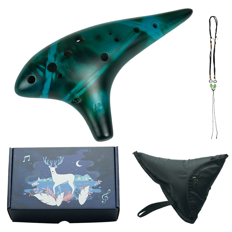 Ceramic Ocarina 12 Hole Alto C - Ocarina Ceramic ulasan dan harga