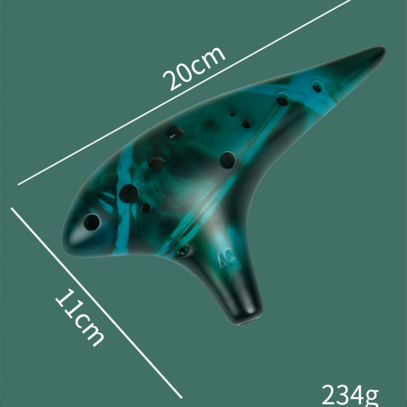 Ceramic Ocarina 12 Hole Alto C - Ocarina Ceramic ulasan dan harga